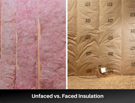 faced fiberglass insulation|kraft faced insulation vs unfaced.